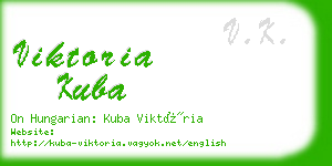 viktoria kuba business card